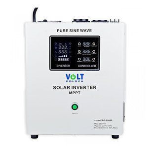 Сонячний інвертор Volt Polska 24/230V (1800/2500W) + 40A MPPT (100V) SINUS PRO 2500 S SINUS-PRO-2500-S фото