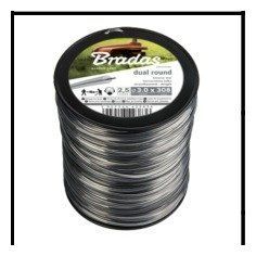 Леска для триммера Bradas RIPPER DUAL ф2,4мм.х481м. (круглая) серая (усиленная з армуванням) (котушка 2,5кг.) ZRO2425KG фото