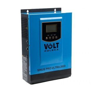 Сонячний інвертор Volt Polska 12/230V (1000/2000W) + 60A MPPT (75V) SINUS PRO ULTRA 2000 SINUS-PRO-ULTRA-2000 фото