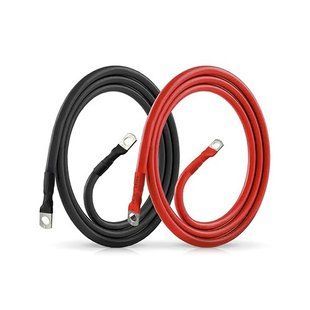 Комплект кабелів для підключення акумуляторів Volt Polska 25мм2 100см M8 3SPZC21728 фото