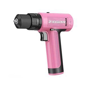 Шуруповерт Zegor щітковий 12V CDPK-12H (PINK SEVEN) рожевий, зарядка від USB CDPK-12H фото