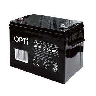 Акумулятор AGM OPTI Volt Polska 12V 90Ah 6AKUV090AG фото