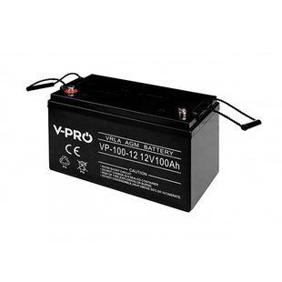 Акумулятор AGM V-PRO Volt Polska 12V 100Ah 6AKUAGM100 фото